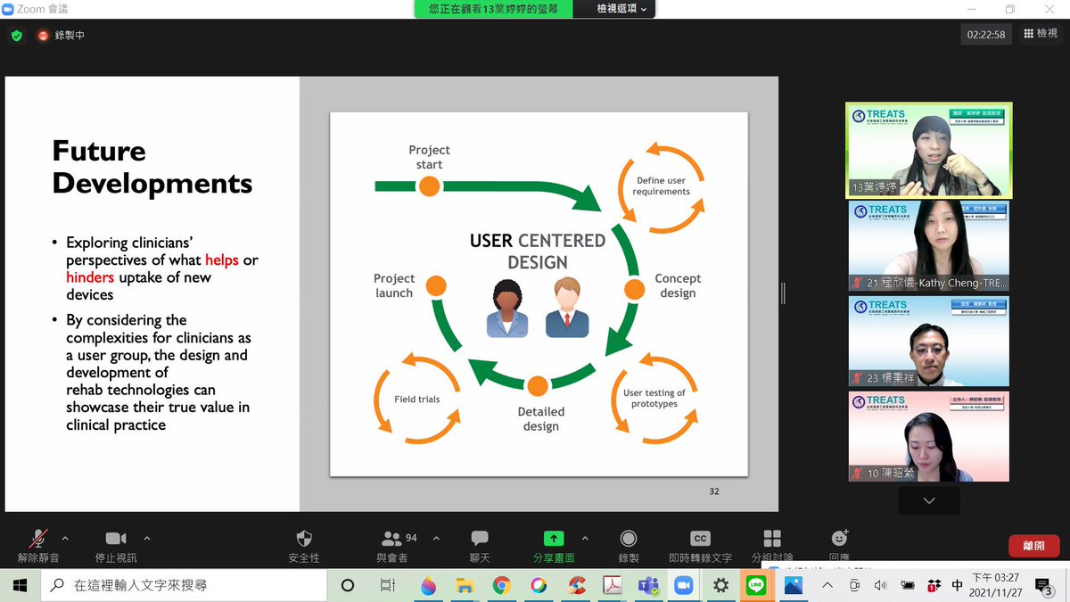 GAATO_ORG's tweet photo. TREATS (Taiwan Rehab and AT Society) hosted a webinar today on new trends. Super to see @GAATO_ORG board members @KathyCheng_CGU and @EstherD_P taking part. #future @GATE_AT_World #innovation #digital #TeleRehab #TeleAT #ageing https://t.co/kk46P2v4cz