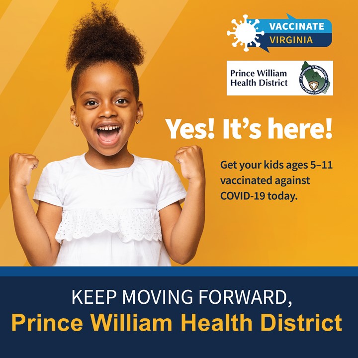 PrinceWilliamHD's tweet photo. Pfizer 5 to 11-year-old vaccinations are offered at the COVID-19 Manassas Mall vaccine clinic.
For an appointment: https://t.co/B5pAYM7XDP https://t.co/N09tCKN1WK