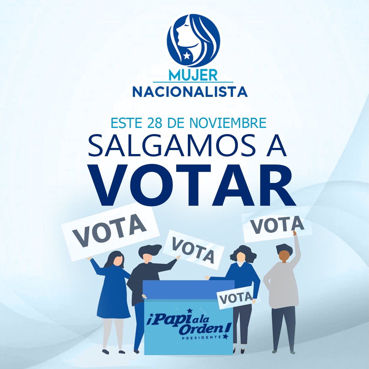 A votar todo todito por el equipo de papito. #MujerNacionalista 
<a href="/titoasfura/">Papi a la Orden</a> <a href="/PNH_oficial/">Partido Nacional de Honduras</a> <a href="/JuventudPNH/">Juventud Nacionalista</a> <a href="/MujerJoven_PNH/">MujerJoven #PNH</a>