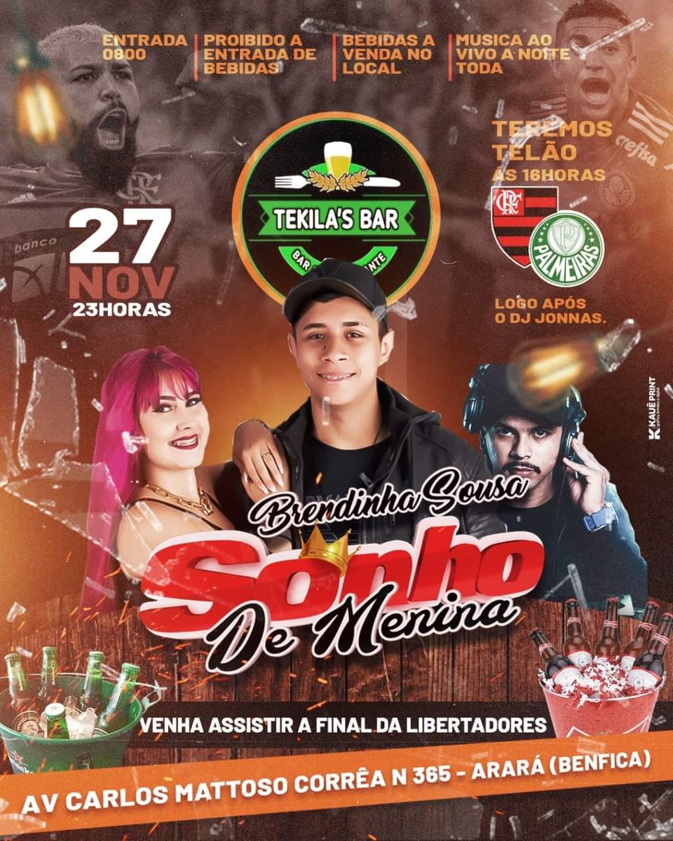 Hoje vai ser pressão bora que vai dar booom!!!
Dois paredões e telão é muito mais!!!