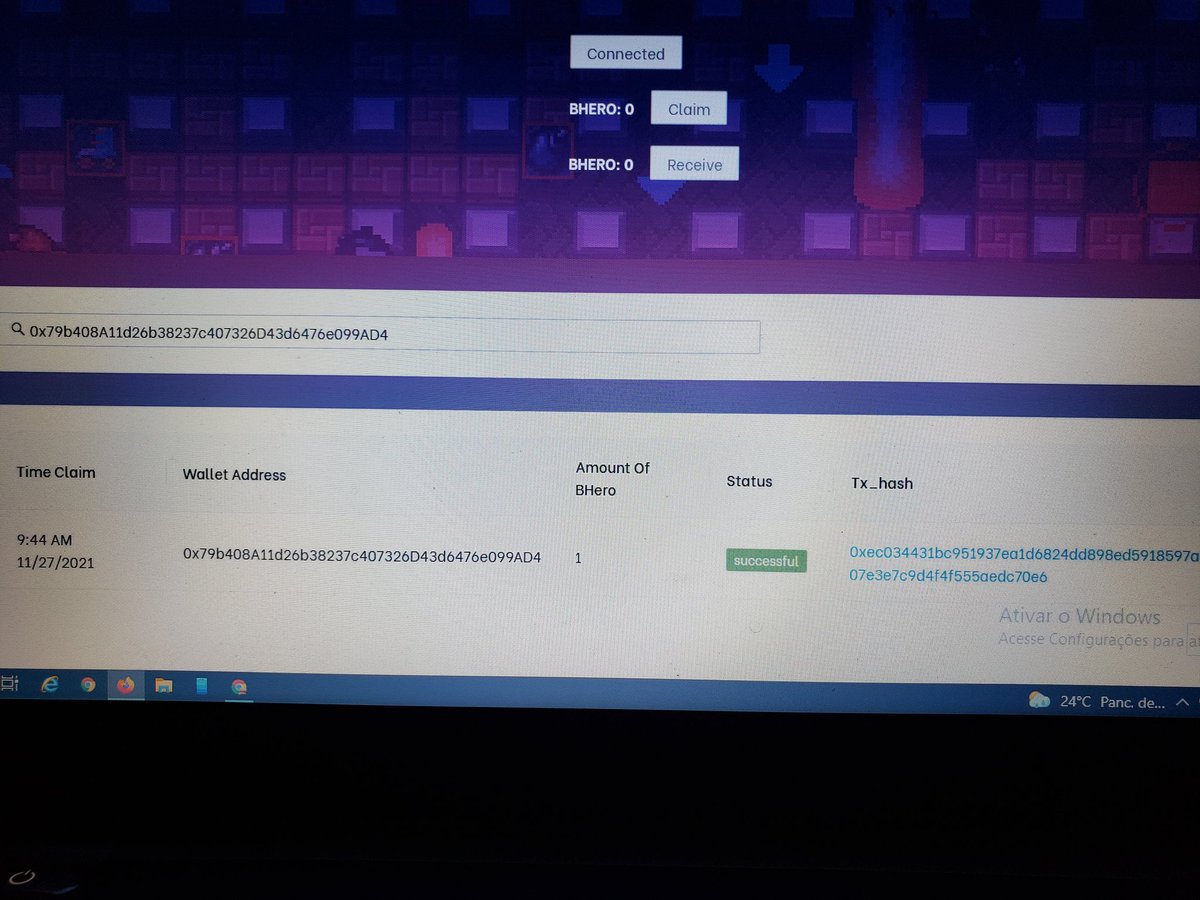 abreufabao's tweet photo. @BombCryptoGame  I couldn't claim this hero... What I have to do? It shows on the transaction but when I click on " claim " nothing appears https://t.co/fu6BdoHJ0V