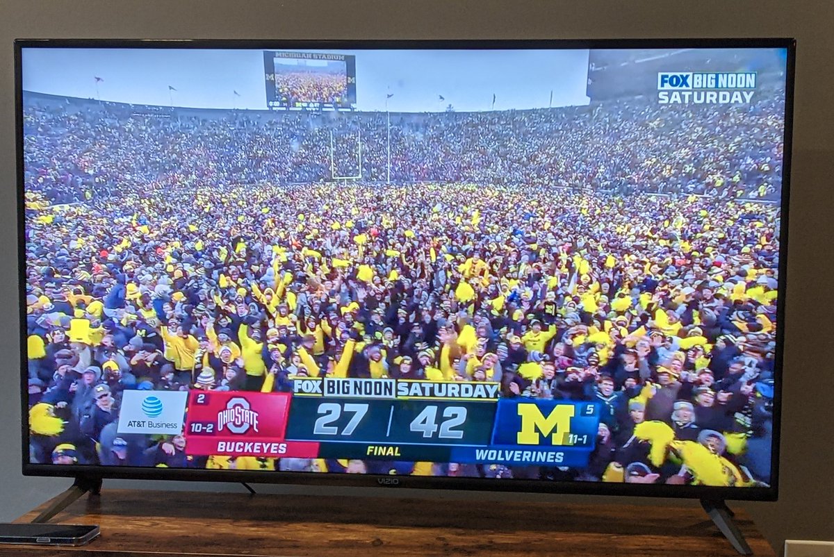 pbmurthyuro's tweet photo. Worth waiting for! @UMichFootball This Cleveland resident thanks you! https://t.co/Jln036EcZG