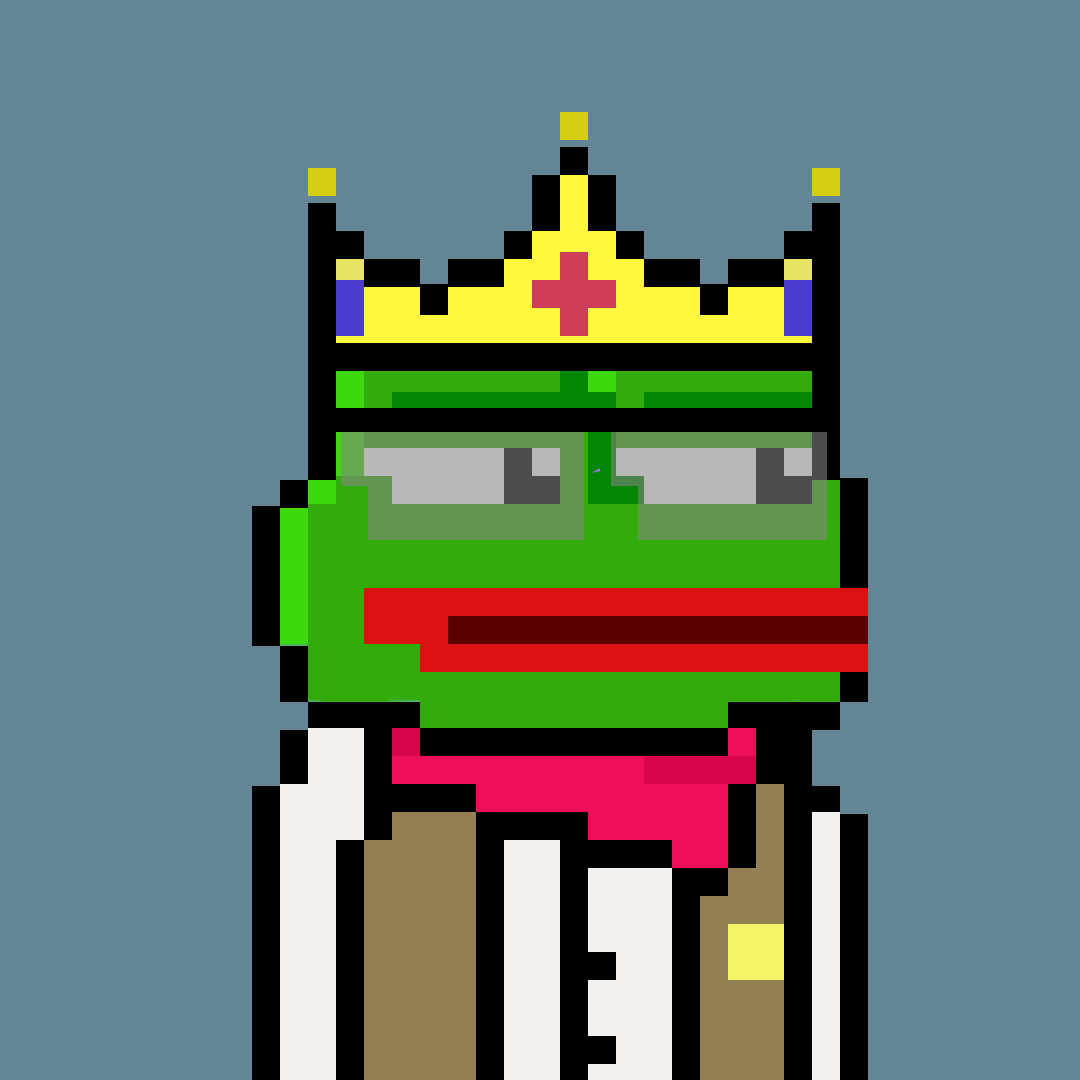 Just minted my king sheriff  <a href="/KaeruKronicles/">Kaeru Kronicles (mint is LIVE!)</a> , thanks to <a href="/SocksOnSolana/">SolSocks</a> !  came for the tesla, but i stay for the random jpgs and assorted fun airdrops.