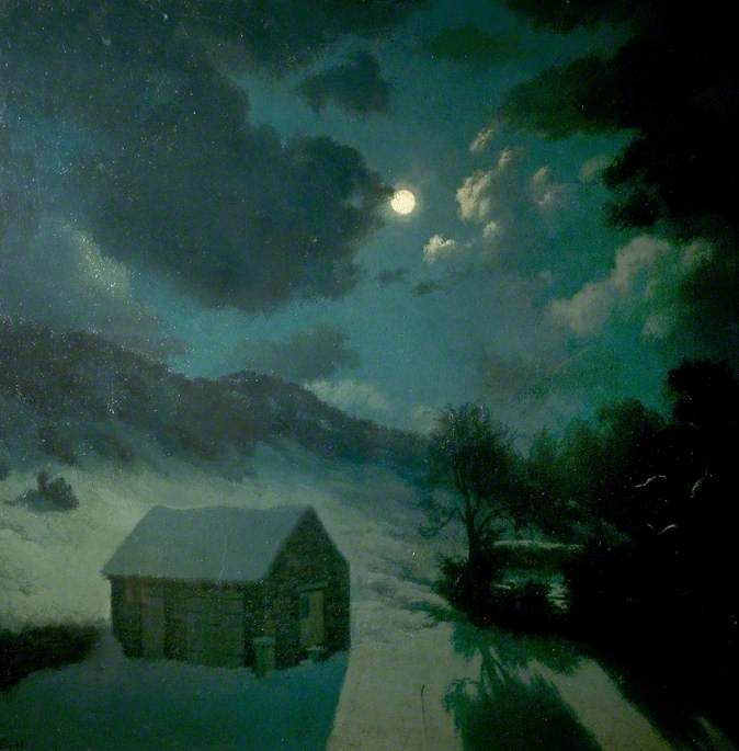 LuciaTassan's tweet photo. Maybe that's what life is...a wink of the eye and winking stars.
Jack Kerouac 🖊

Winter moonrise, Yorkshire 
🎨Algerton Cecil Newton ©️🇬🇧1945
 Buxton Museum and Art Gallery 

Wishing all a quiet night of rest😴💫
Thanks as always❤
See you🙋‍♀️

Offline ⛔ https://t.co/EO8yIfvU0O