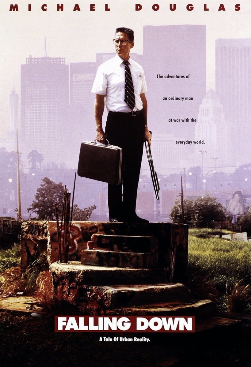 ipronas_07's tweet photo. #Falling_Down
#فيلم جريمة اكشن لمهندس عاطل كان يعمل في مجال الصناعة الدفاعية يلتقي به بائع ويعرض عليه تدمير مستودع المحل ويدخل عالم العصابات من اوسع ابوابه ويتعامل معهم حتى ينقلبون عليه وتطارده الشرطة تقييمه 7.6/10 https://t.co/tSqh8n6CWZ