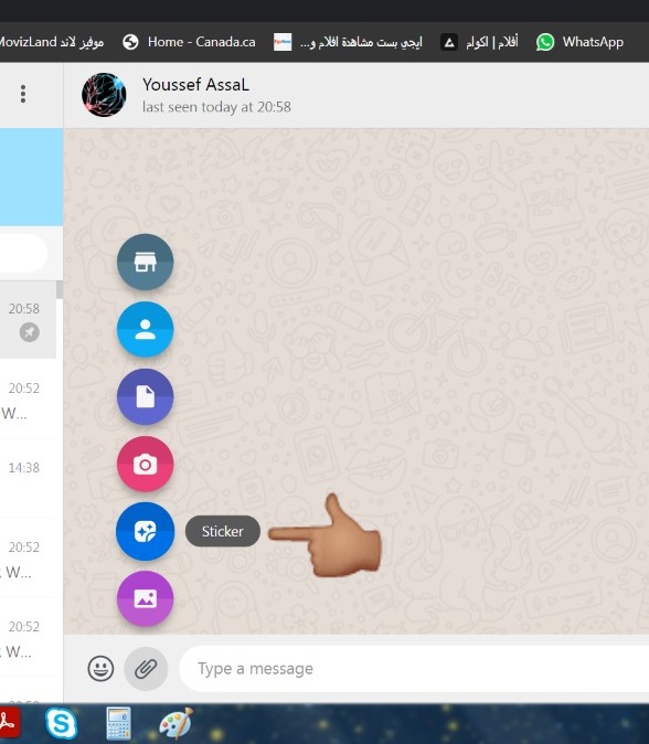 Assal__Youssef's tweet image. HOW TO CREATE YOUR OWN STICKERS ON WHATSAPP

 Go to web.whatsapp.com

 Open a discussion

 Select the paperclip icon (attach)

 Select Sticker

 Choose the image to transform into a sticker

 Edit your image to crop, crop or add emojis

 Click on &quot;Send&quot;