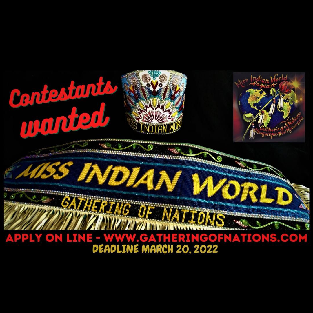 2022 Gathering of Nations Powwow! April 28-30
Albuquerque, NM - Tickets, Horse Parade, Miss Indian World Contestant Applications, Traders Market Applications
Information at GatheringofNations.com
#GatheringofNations 
#Powwow
#MissIndianWorld
#IndianTradersMarket
#Stage49