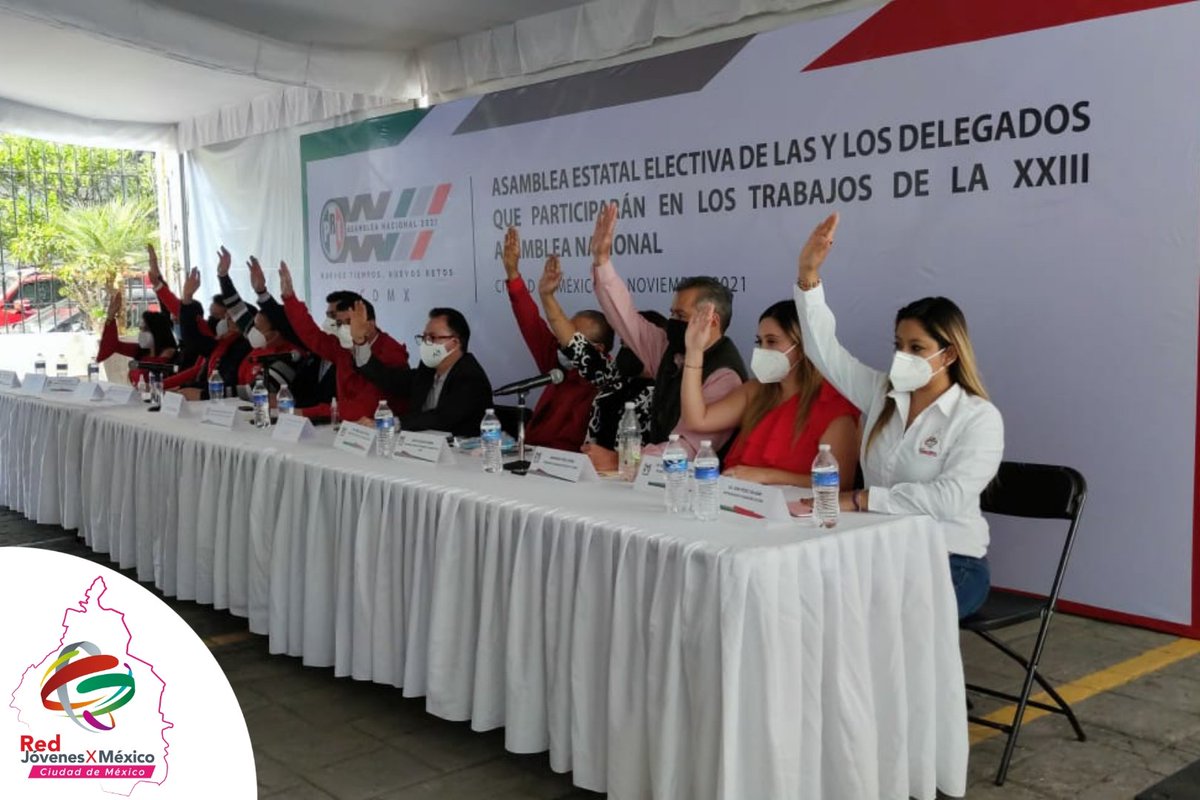 RJXMCDMX's tweet photo. El día de hoy nuestra  dirigente, la Diputada @MaxtaGlez estuvo presente en la Asamblea Estatal Electiva de las y los Delegados que Participarán en los Trabajos de la XXIII Asamblea Nacional. https://t.co/1fjXi47yI0