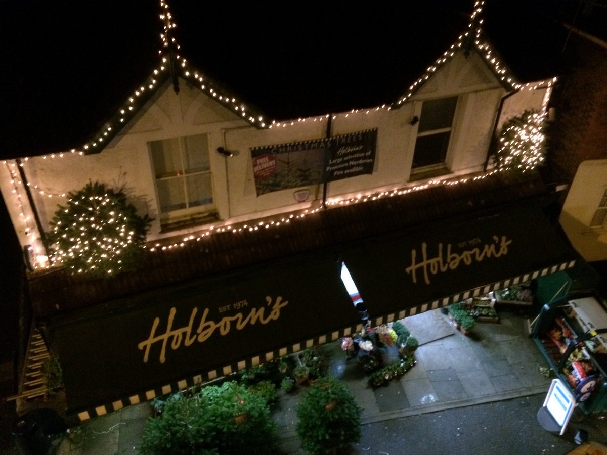 DeanHolborn's tweet photo. Every year we decorate our stores with lights and trees. It’s a lot of work but nothing makes prouder of the end result! #holborns #christmascheer https://t.co/fKLExr6ODN