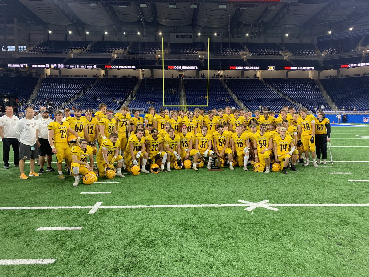 athletics_adams's tweet photo. Congratulations to the 2021 Adams Football team on finishing as the MHSAA runner-up in Division I. A phenomenal season marked by a school record 13 wins. This team showed Highlander Pride on and off the field. https://t.co/gqSuBmOCYY