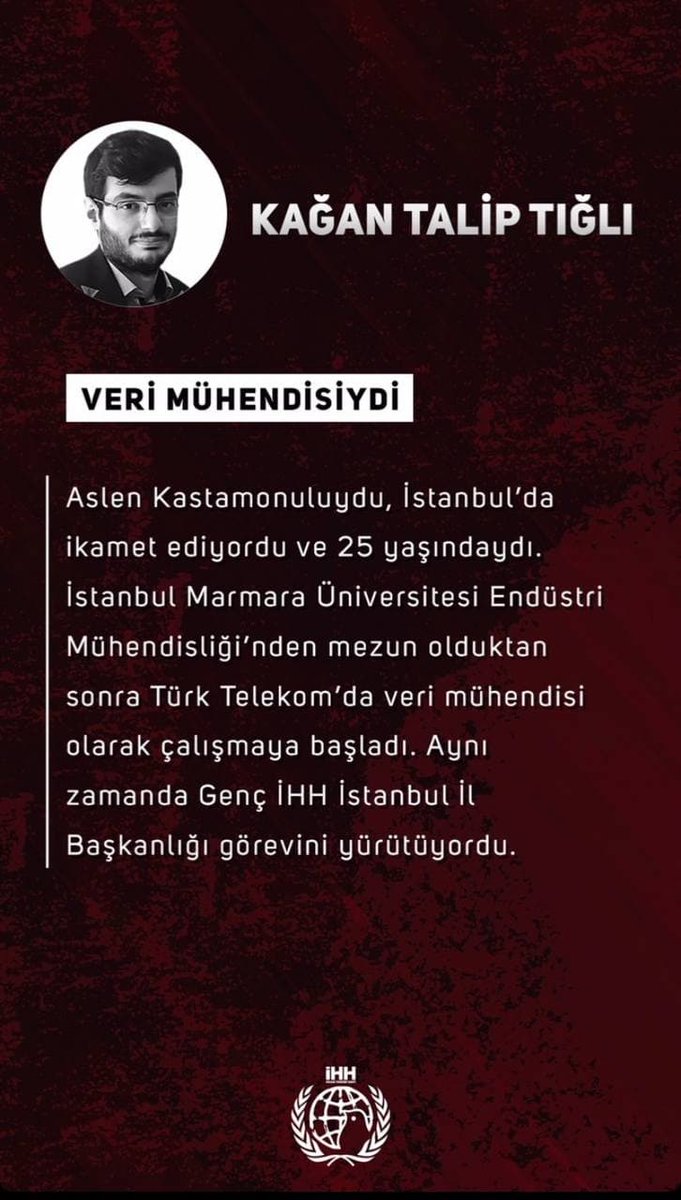 ihhgenc's tweet photo. Onların tek derdi gençlikti. Bu uğurda kısa zamanda çok yol yürüdüler. Çıktıkları son yolculukta ise şehadete erdiler... 
İsimleri daima davamızda yaşayacak:

Kağan Talip Tığlı
Murat Can Kaya
Tarık Kesekçi
Yusuf Taha Göktaş https://t.co/xMgZV4LZfb