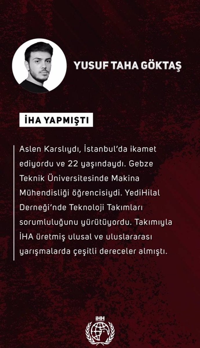 ihhgenc's tweet photo. Onların tek derdi gençlikti. Bu uğurda kısa zamanda çok yol yürüdüler. Çıktıkları son yolculukta ise şehadete erdiler... 
İsimleri daima davamızda yaşayacak:

Kağan Talip Tığlı
Murat Can Kaya
Tarık Kesekçi
Yusuf Taha Göktaş https://t.co/xMgZV4LZfb
