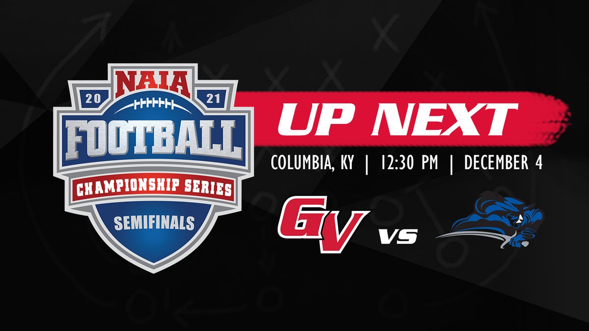 VikingAthletics's tweet photo. No. 3 Grand View is headed to No. 1 Lindsey Wilson for the @NAIA Football Championship Series Semi-Final matchup‼️🤩 https://t.co/bj9BKHNvIN