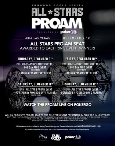 RGPokerSeries's tweet photo. Happy Small Business Saturday!
We will be adding an extra ProAM @PokerGO seat to both events at @ARIAPoker on December 9th and 10th! #SeeYouThere 💫 #NotOneButTWO https://t.co/LyNFqOrN1S