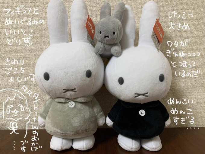 このシックな服のミッフィーの景品がどうしても欲しくて、八戸中心街のタイトーさん(@tfs_hachinohe)に行ってゲットしてきました!店員さんのサポート&amp;アドバイスでクレーンゲーム楽しいなーと感じつつ景品も手に入れることができて良い休日になりました🌸我が家の仁王像にします。 