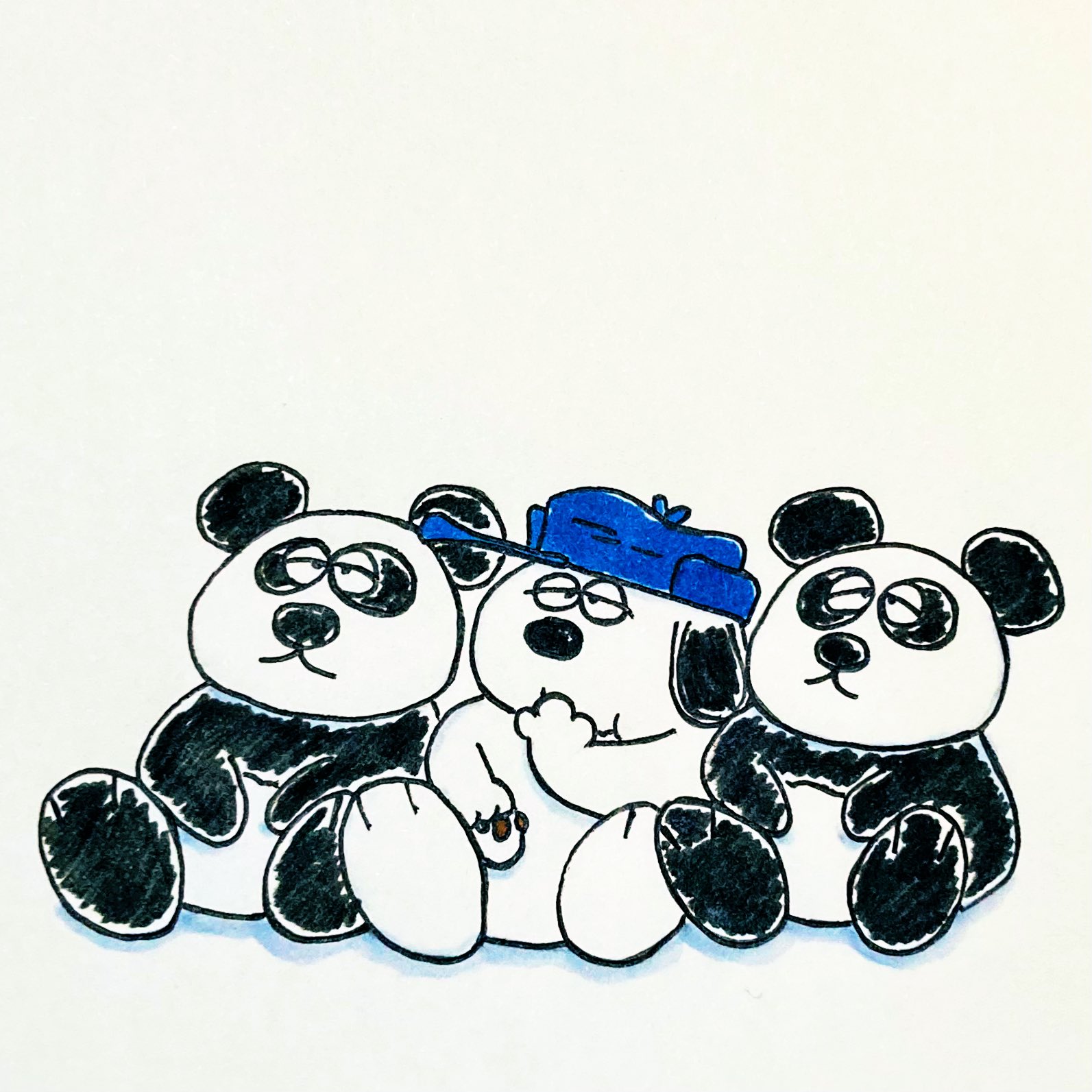 Wlfa Snoopy Day276 さくさくパンダを食べるオラフ 100日後も食べるオラフ アナログイラスト スヌーピーパズルジャーニー T Co Gntky4mzhf Twitter