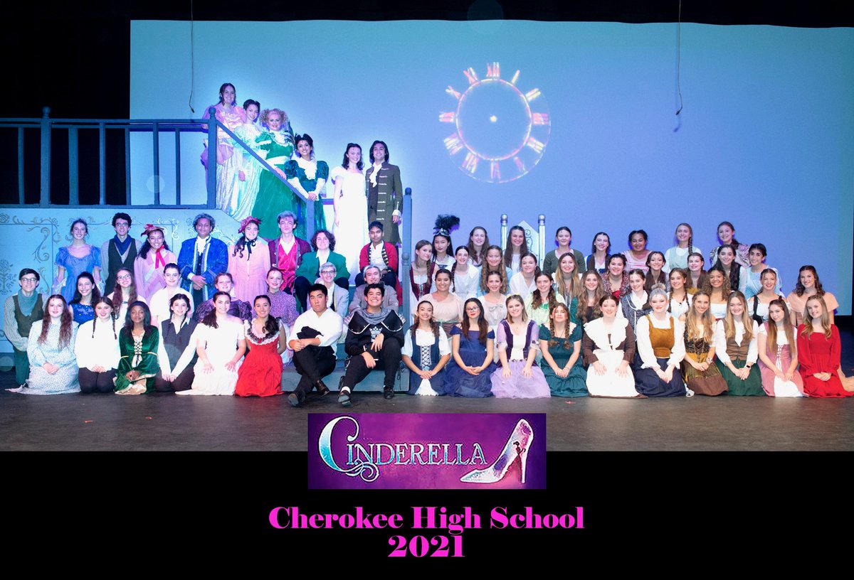 Cherokee_HS's tweet photo. Congratulations to the cast and crew of Cinderella - the opening weekend performances were IMPOSSIBLY entertaining! https://t.co/Iq0yBNLY6U