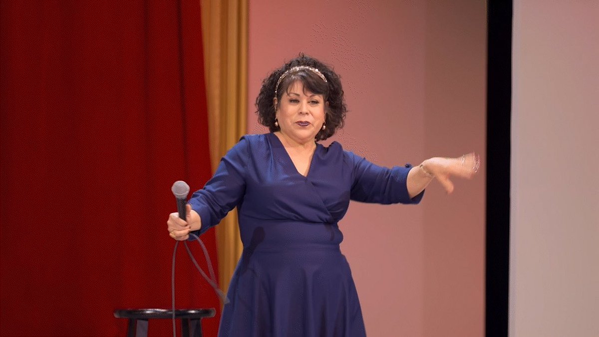 hacomedyfest's tweet photo. Debi is showing us how we all feel during Thanksgiving break 💕
#comedychingonas #hacomedyfestival #latinacomedy #theartofcomedy #standup https://t.co/dBrxrltyRT