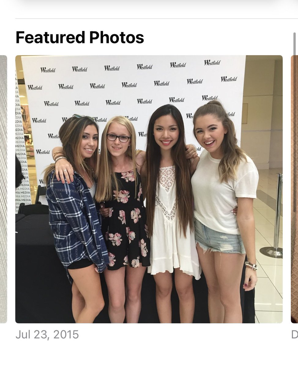 saaarrraaa13's tweet photo. What a featured photo!! We changed so much &amp; in the best way possible! @imtaramichelle @jcimorelli @MISStiffanyMA i remeber begging my mom to take me to the mall to meet you guys that morning https://t.co/U8H97PYHMU