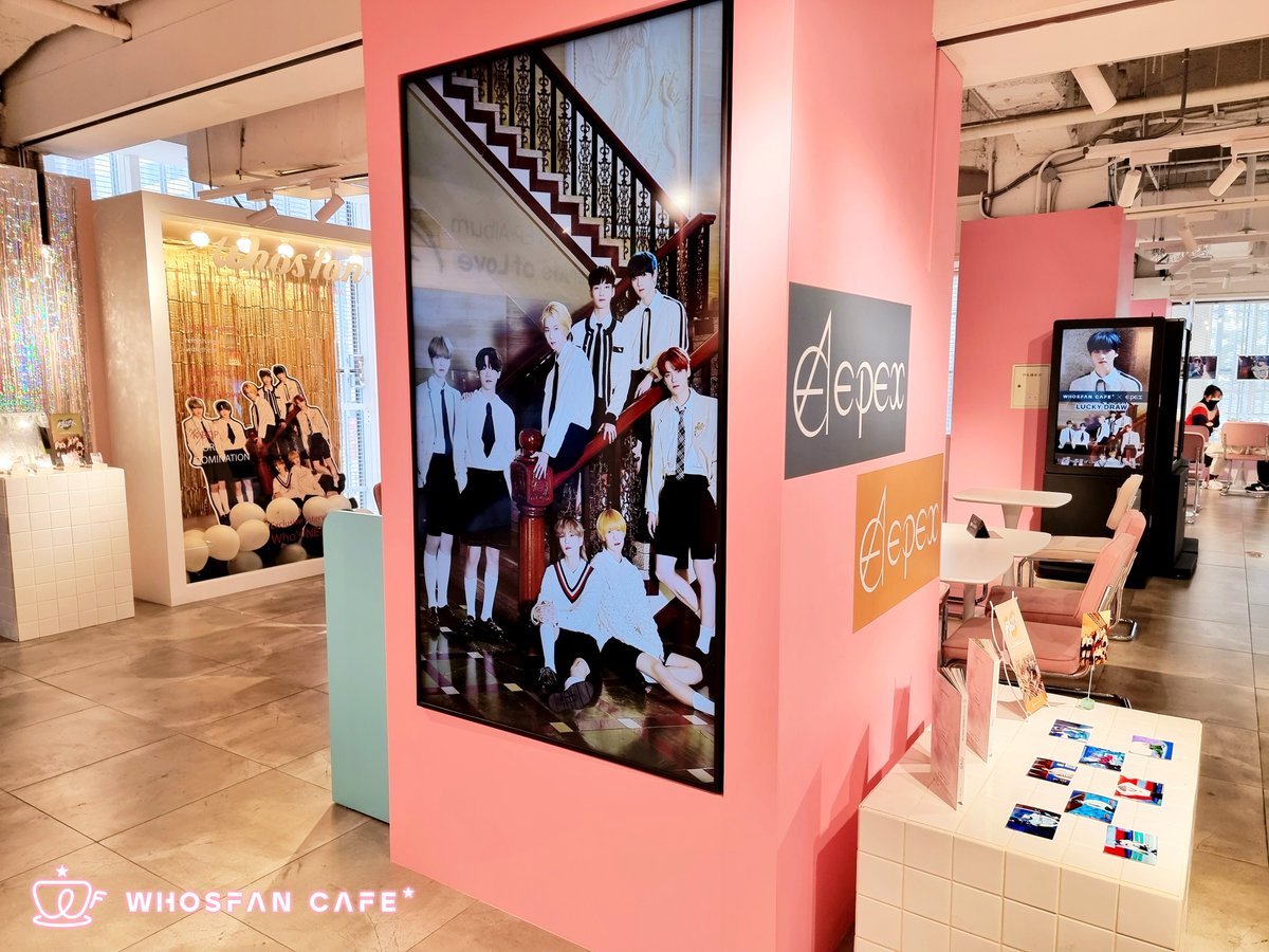 Whosfan_Ofcl's tweet image. #WhosfanCafe☕ #WhosfanCafe_Today

#EPEX #Prelude_of_Love 팝업스토어 마지막날!
오늘도 #제니스 들 맞이할 준비 완료╰(*°▽°*)╯

☕오프라인: 롯데 영플라자 명동점 2층 후즈팬 카페
🛒온라인: bit.ly/30zahvV

@the_EPEX 

#EPEX_PoL_PopupStore