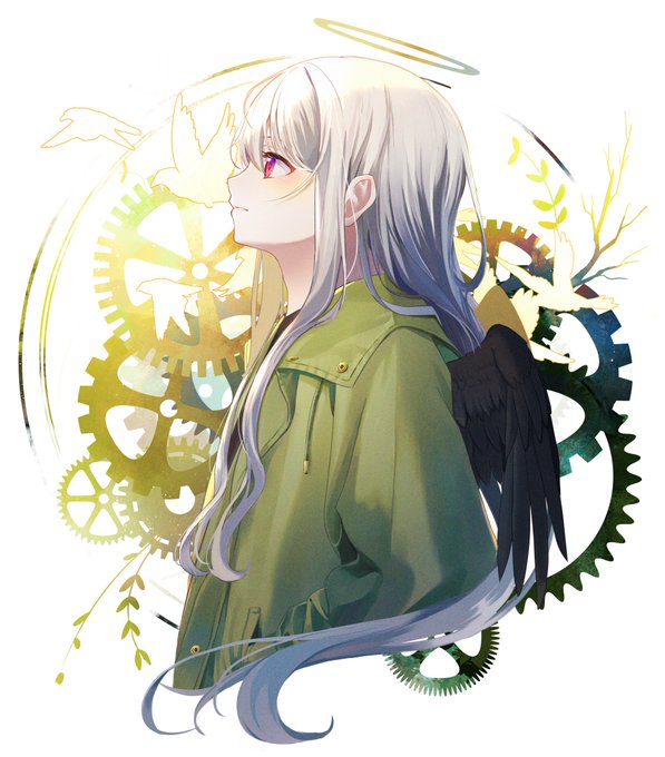 「gears white hair」 illustration images(Latest)