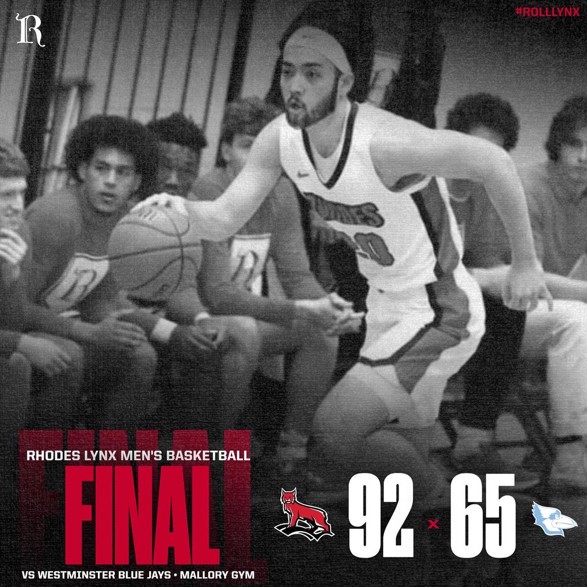 RhodesLynxMBB's tweet photo. LYNX WIN! The stage is set for Championship Sunday 

#CWOS #rolllynx #rhodesbasketball #lrd #td2ch #builtDIIIferent #saa #d3hoops #rhodescollege #rhodesathletics https://t.co/aAFzGXGS9b