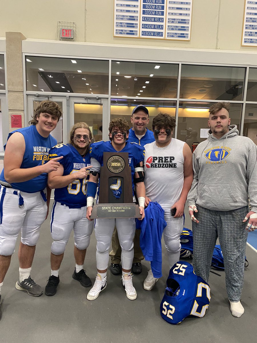 We did it!! So proud of our guys, our coaches and so happy for our school!! State champs!! #dominate #poundtherock