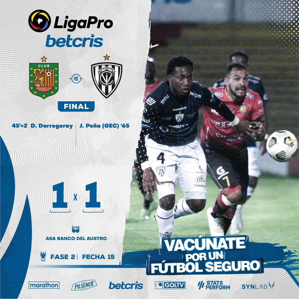 LigaEcuabetec's tweet image. 🏁 ¡Final!⠀⠀⠀⠀⠀⠀⠀⠀
⠀⠀⠀⠀⠀
@DCuencaOficial 1️⃣-1️⃣ @IDV_EC 
 ⠀⠀⠀⠀⠀⠀⠀⠀⠀⠀⠀⠀⠀⠀⠀⠀⠀⠀
#LigaProBetcris 🇪🇨