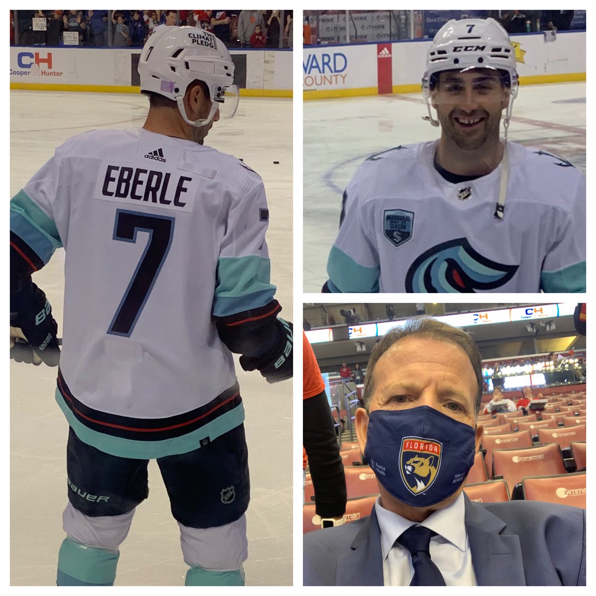 When Queen City kids connect in FLA🌴😎🐉🐆#seattlekraken🐉 #TimeToHunt