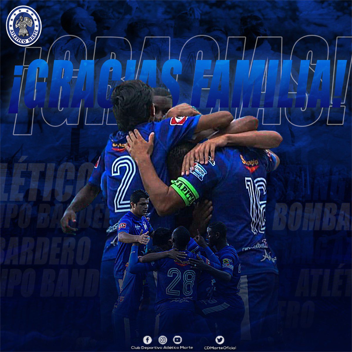 ¡Gracias familia! 💙

Termina el encuentro en Santa Ana, y con nuestro empate 2-2 culmina nuestra participación en el torneo. 🛡️

A partir de hoy pasamos página y comenzamos a soñar alto de cara al Torneo Clausura, porque es tiempo que #VolvamosACreer. 💪🏻

#JuntosSomosMásFuertes