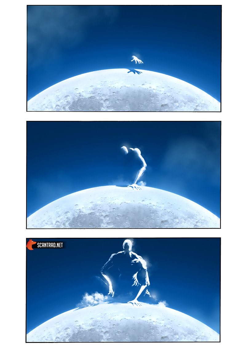 RichPiece's tweet photo. Le fait qu’on voit encore la marque de Saitama sur la Lune durant l’introduction du futur plus grand antagoniste du millénaire me fume à un point (l’introduction est GOATESQUE) #OPM153 https://t.co/LOdavtDklH