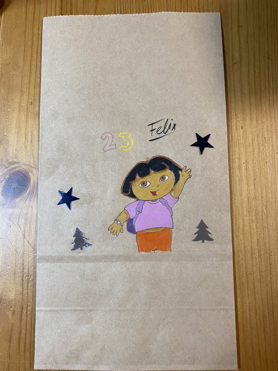 Kritzel_Kunst's tweet photo. Listen and repeat! #Kritzelkalender mit Tรผte 24 bilingual ohne #Brotpapiertรผte aber mit #DoraTheExplora โบ๏ธ https://t.co/YF75aUcO9F
