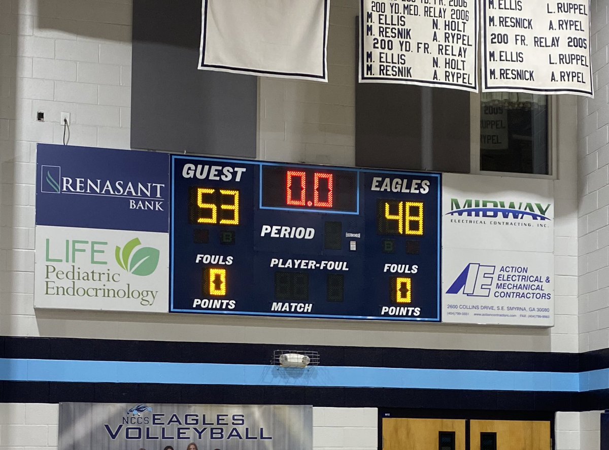 F: <a href="/Statesboro_WBB/">Statesboro Women’s Basketball</a> 53
<a href="/NCCSEagles/">North Cobb Christian</a> 48
Another great team win! 
@allaboutmaadii 12p 8reb 2stls
<a href="/1reyajohnson/">Reya Johnson🌟</a> 12p 6reb 3ast
<a href="/AlyssaStaten9/">Alyssa Staten</a>  13p 10reb
<a href="/BossKayley/">Kayley Wedlow</a> 9p
#LadyBlueDevils🏀 #Defense
<a href="/KyleSandy355/">Kyle Sandy</a> <a href="/SboroHighSports/">Statesboro High Athletics</a> <a href="/thejoshaubrey/">Josh Aubrey</a> <a href="/scoreatlanta/">SCORE Atlanta</a> <a href="/TheBigGuyWJCL/">Frank Sulkowski WJCL</a> @WSAVConnorD
