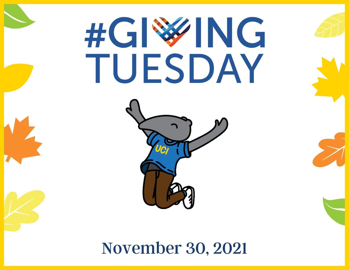 You’ve heard of Black Friday and Cyber Monday – but what about #GivingTuesday? Participate in this global generosity movement on Tuesday, November 30! give.uci.edu/givingtuesday22