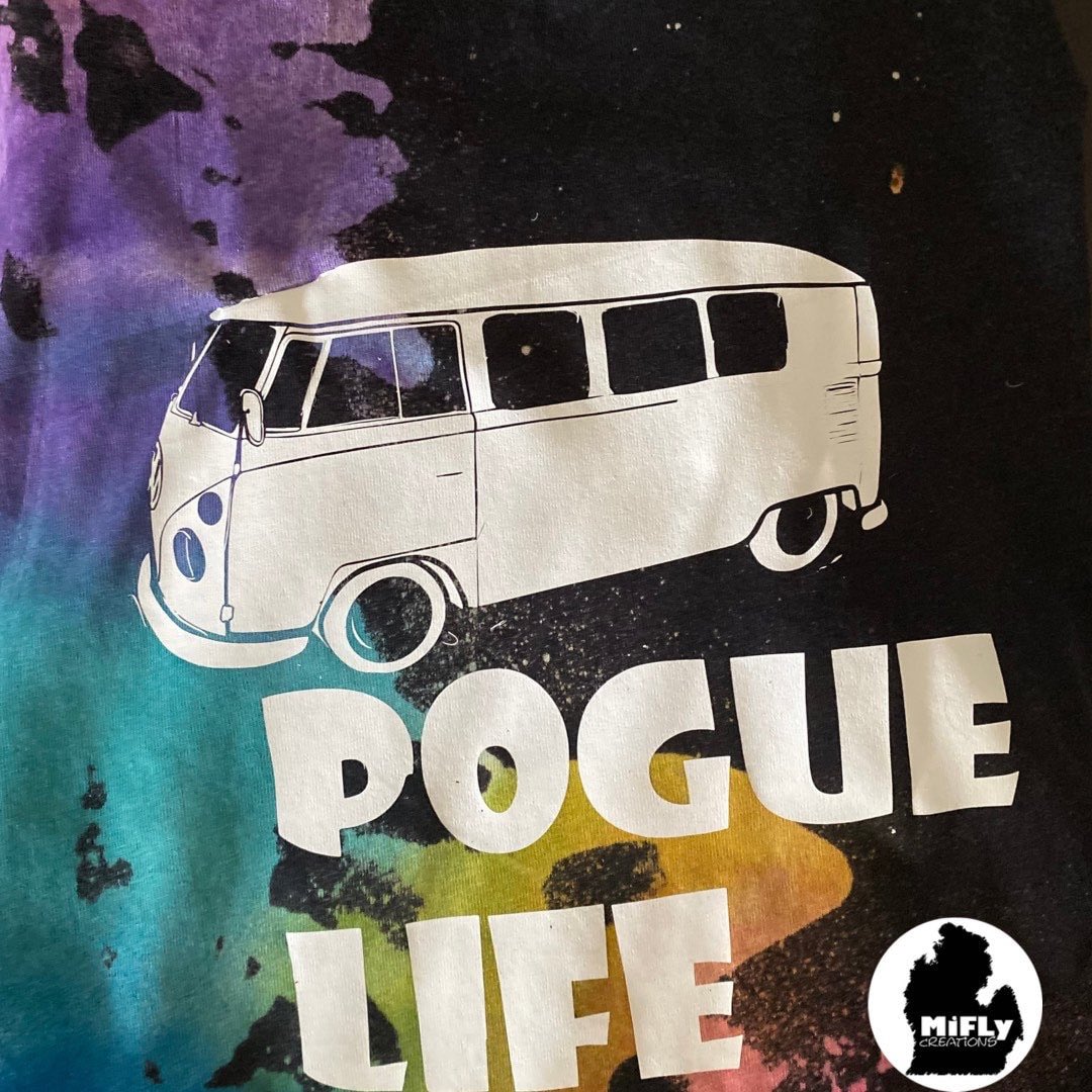 Excited to share this item from my #etsy shop: Pogue Life Reverse Tie Dye T-Shirt etsy.me/3leKFvZ