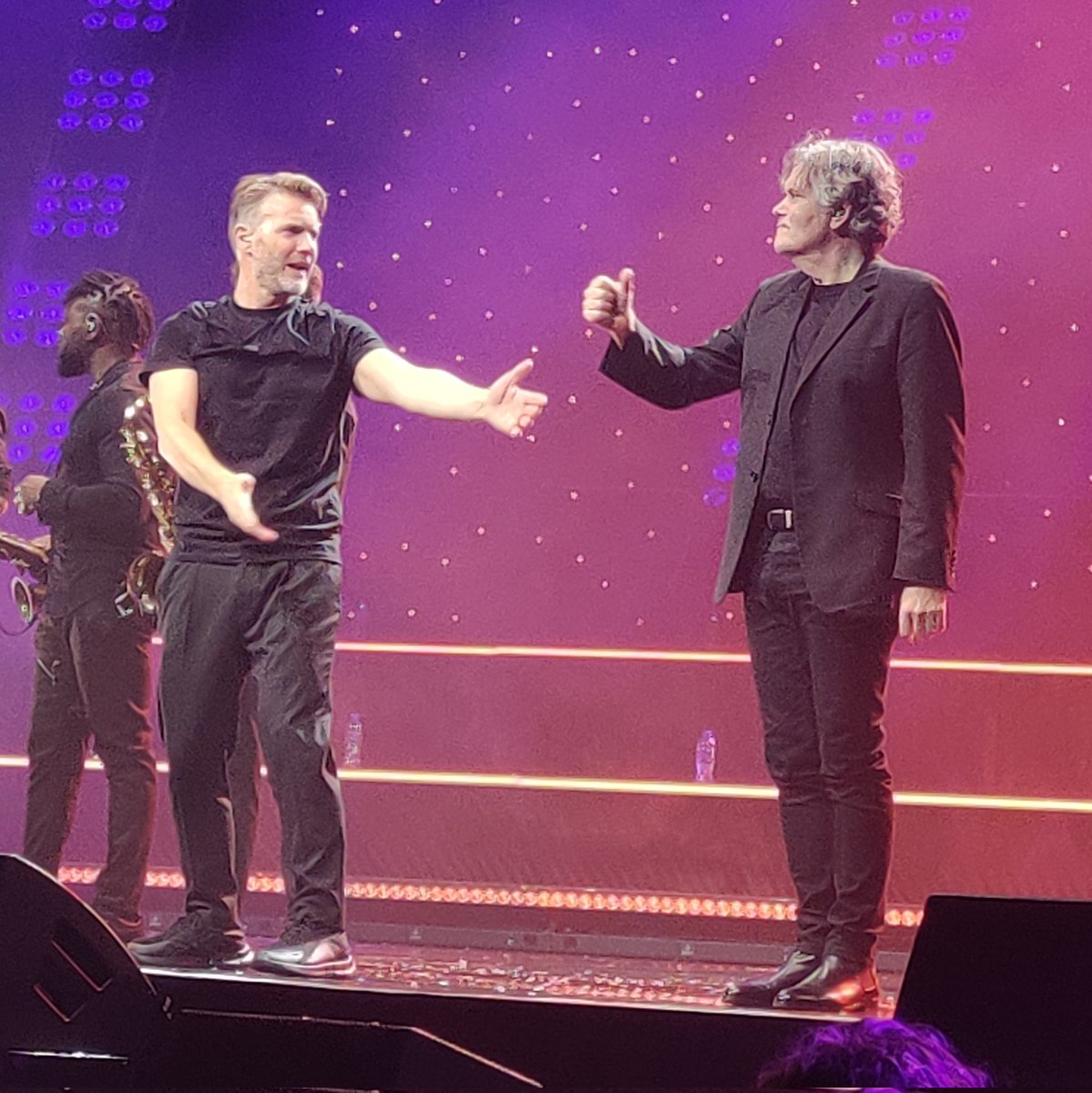 You two ❣️ <a href="/GaryBarlow/">Gary Barlow</a> <a href="/Saxes1/">Mike Stevens</a>