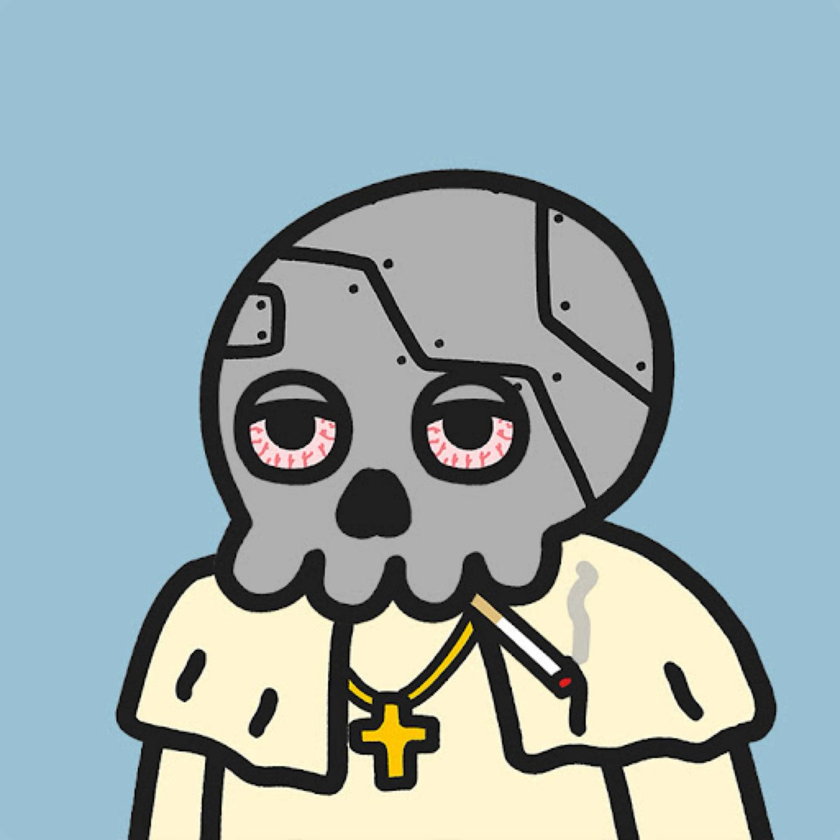 akbartrapstar's tweet photo. I’m a die hard #popegang and #robotgang I thing they’re such cool traits. Everyone who has a robot or pope Morie follow. @CryptoMories #FaMorie #BlueChip https://t.co/HnQSdOIVaw