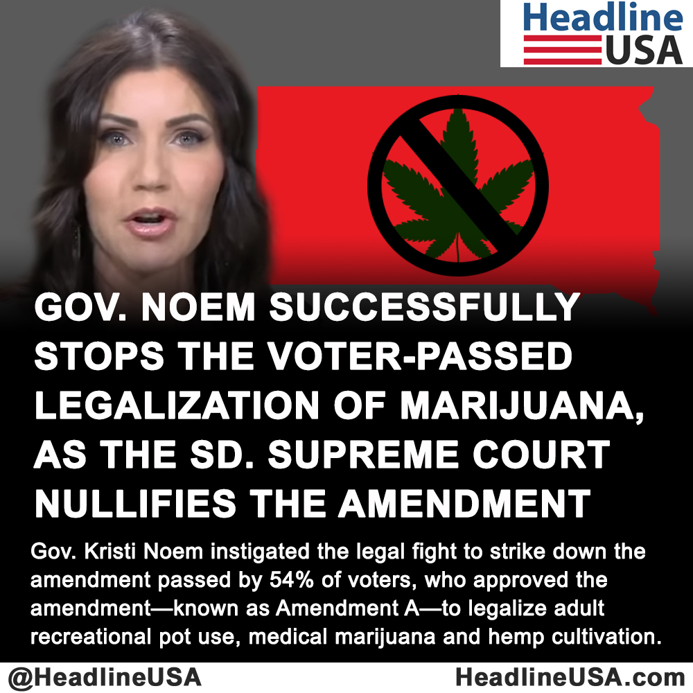 HeadlineUSA's tweet photo. #KristiNoem of #SouthDakota isn't fully for #medicalfreedom after all..
read the full article
https://t.co/ybmoGCsTT6
#MedicalCannabis #WeedLovers #medicalmarijuana #amendmentA #southdakotasuppremecourt #governornoem #freedomkeepers #LegalizeIt #redstate https://t.co/VcqQ2IcafB