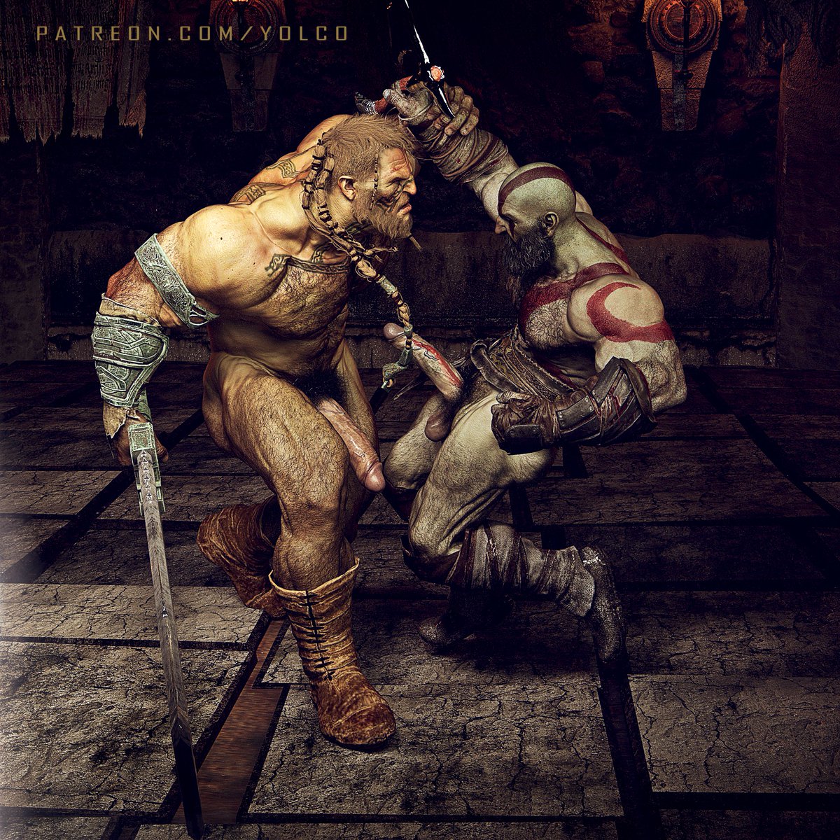 God of War: Kratos vs Magni. 