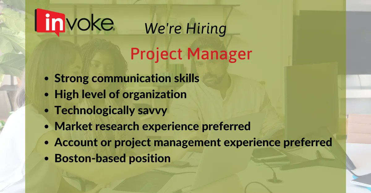 XperienceInvoke's tweet photo. We're looking for a #ProjectManager to join our team in Boston. Sound like you? Check out the listing for more details. https://t.co/77G29MzLNg https://t.co/oHf7qGZrty