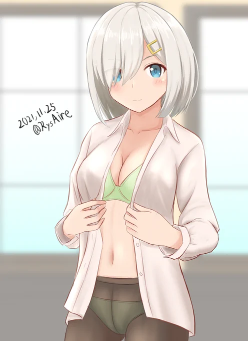 「・・そのブラウス、着られるのか?」 #艦これ #艦隊これくしょん #浜風(艦隊これくしょん) #浜風 https://t.co/Rkc1md8XKk 