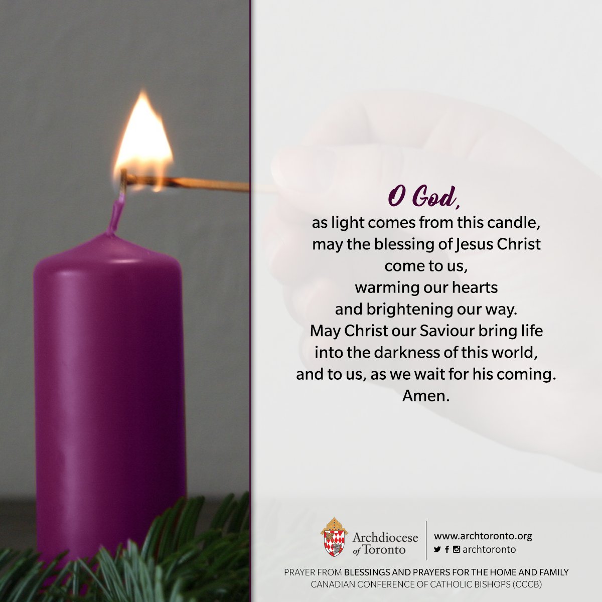 first sunday of advent candle