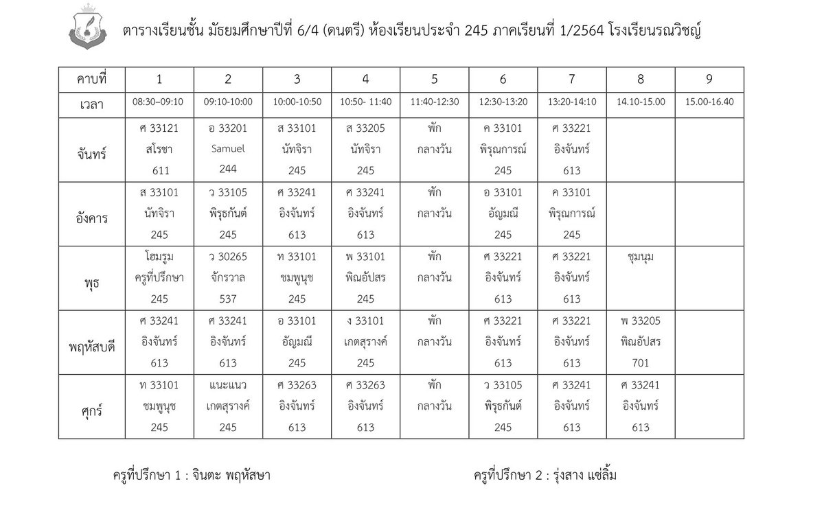 RNV_S_Official's tweet photo. ชั้นมัธยมศึกษาปีที่ 6/4 (สายดนตรี) https://t.co/52hy8OZHXy