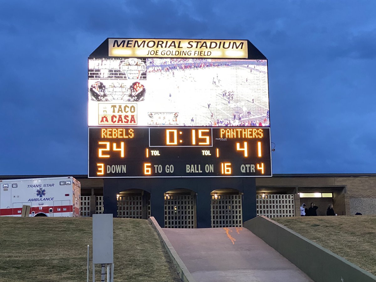 <a href="/CHHS_FOOTBALL/">CHHS Football</a> wins in the Regional Semifinal round 41-24 vs Tascosa and advances to play Mansfield Summit in the Regional Finals. Details TBA. Great job tonight Panthers!!! <a href="/CHPantherPride/">Colleyville Heritage</a> <a href="/GCISD/">Grapevine-Colleyville ISD</a>