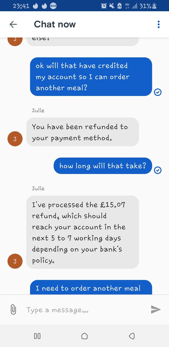 Charlii47's tweet photo. Shocking customer service from @JustEatUK as usual. They cancel my order, don't even bother to tell me and won't apologise for it. Honestly the lack of any kind of care for their customers is astounding. I shouldn't be surprised as this isn't even close to the first time! 🤬 https://t.co/Voos1MQ46F