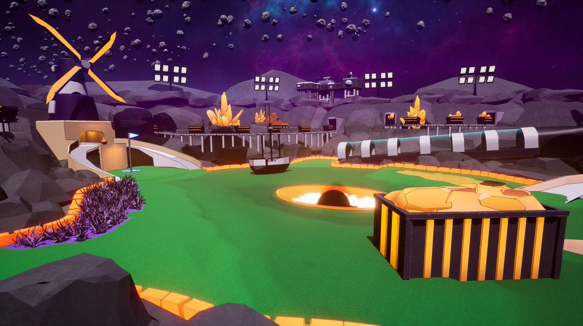 incitementgames's tweet photo. Level design just keeps getting better and better!⛳️
We’ve updated the windmill to have lasers, added an asteroid field, done lots of tunnel modifications and so much more!✨

Let us know what you think!

#ScreenShotSaturday #IndieGame #GameDesign #GameDevelopment #MadeWithUnreal https://t.co/IAKINXoffo