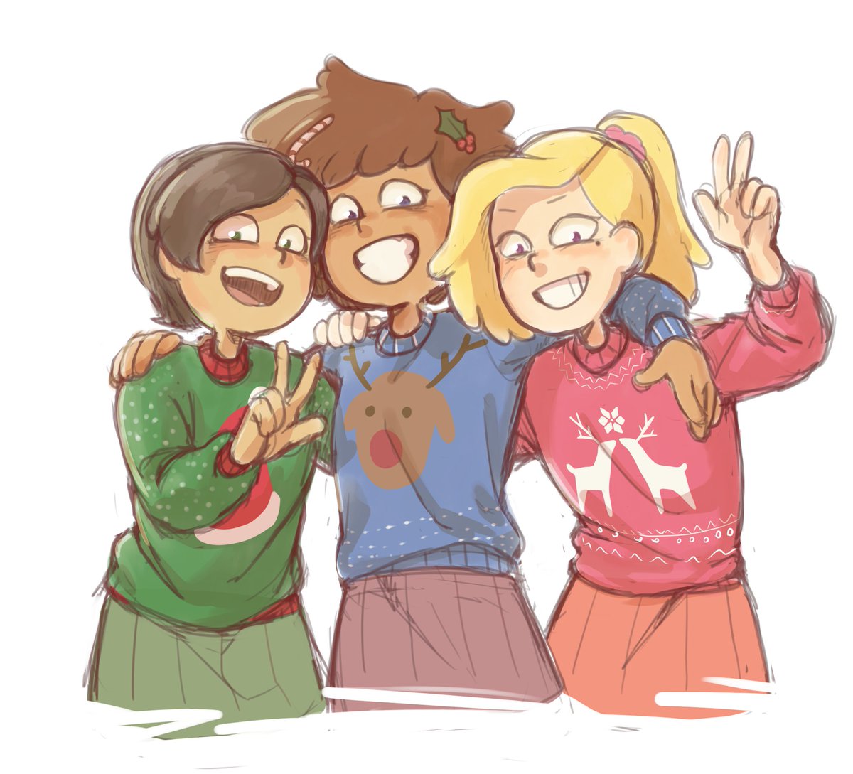 what if everything magically fixed itself and they got to spend a normal christmas 🤡🙏 #amphibia