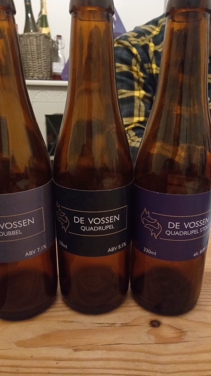 BelperBeerClub's tweet photo. Oh wow, had a short notice beer club night with some Belgium inspired British treats from @devossenbeers purchased through @BeautifulBeers apparently they have had to stop brewing, but some still available. Got our top up order in. Buy them age them, would be our advice https://t.co/wqn9FhBTlQ