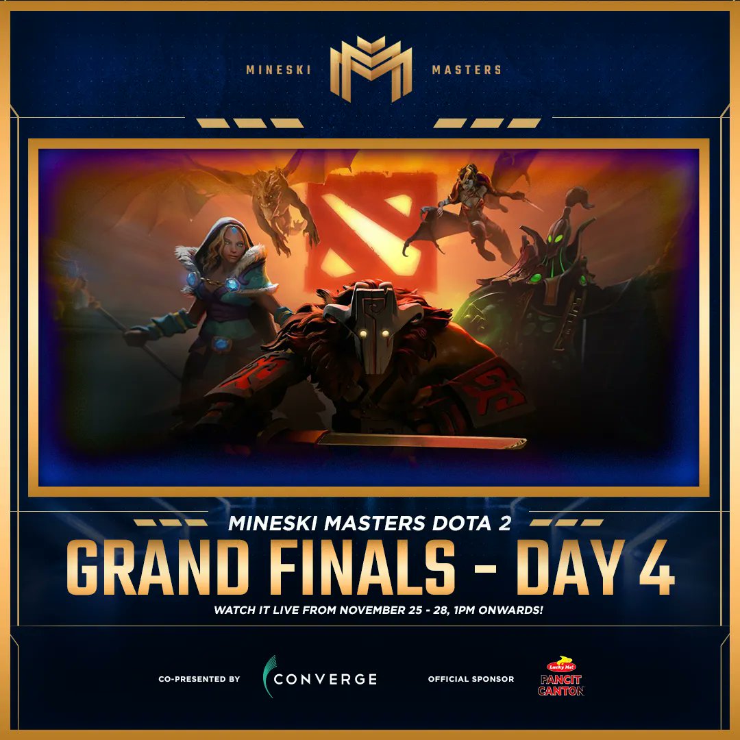 Dawn unfolds and we’re greeted by a rush of questions, and predictions are yet to settle among us. Which team will be the one called the true masters?

See you at 1PM!

#MineskiMasters2021 #MineskiMastersDOTA2 #DOTA2