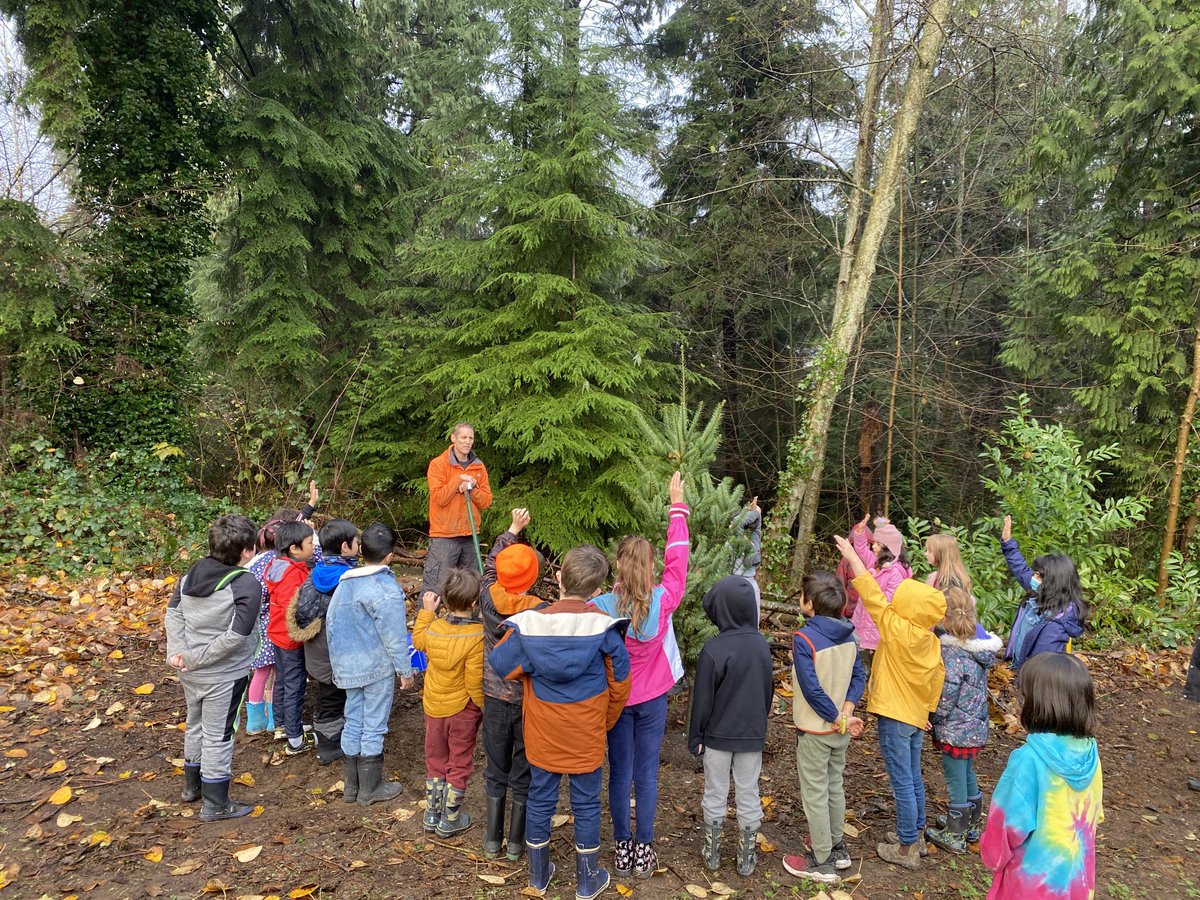 Seaview students were busy tree planting in collaboration with ⁦<a href="/CityofPoMo/">City of Port Moody</a>⁩ on Friday. The trees are the starting point of an environmental stewardship project for our students. #sd43